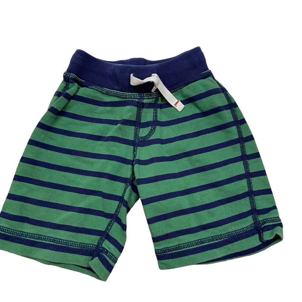Hanna Andersson Brand Boys Striped Pull‎ On Shorts Size 90/Size 3